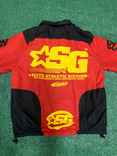 Load image into Gallery viewer, SG Most Wanted Windbreaker Set - Black/Red and Yellow
