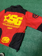 Load image into Gallery viewer, SG Most Wanted Windbreaker Set - Black/Red and Yellow
