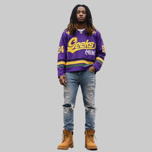 Load image into Gallery viewer, GEEKS 504 Hockey Jersey Purple (Mardi Gras Edition)

