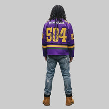 Load image into Gallery viewer, GEEKS 504 Hockey Jersey Purple (Mardi Gras Edition)

