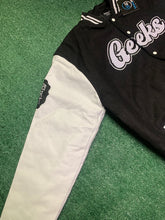 Load image into Gallery viewer, Defeat Is Not An Option Varsity Jacket to match Retro Jordan 11 Gratitude sneakers - In Stock
