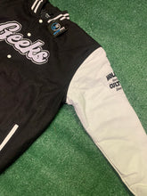 Load image into Gallery viewer, Defeat Is Not An Option Varsity Jacket to match Retro Jordan 11 Gratitude sneakers - In Stock
