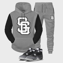 Load image into Gallery viewer, SG Giants Hooded Sweatsuit to match Retro Jordan 4 Fear sneakers
