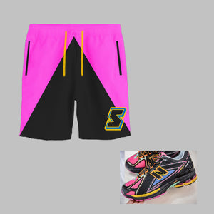 Super S Shorts to match New Balance 1906r Neon Nights sneakers