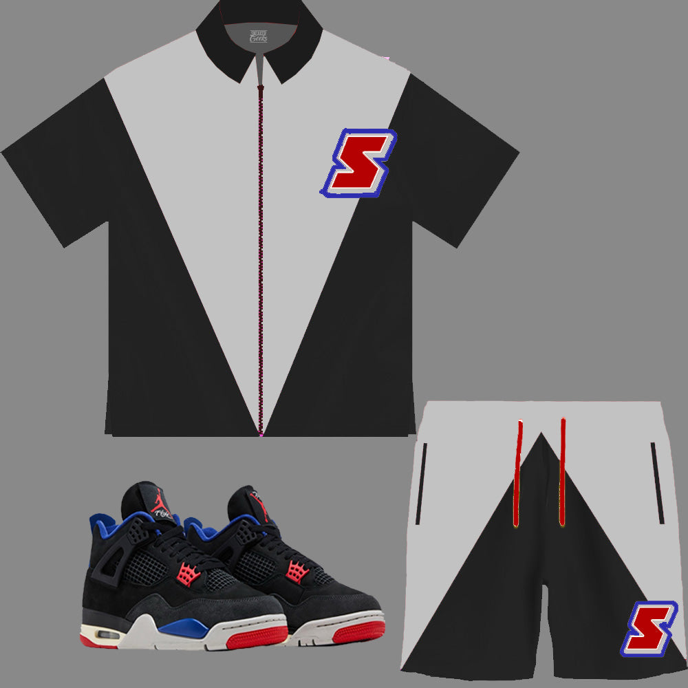 Super S Windbreaker Short Set to match Retro Jordan 4 Rare Air sneakers