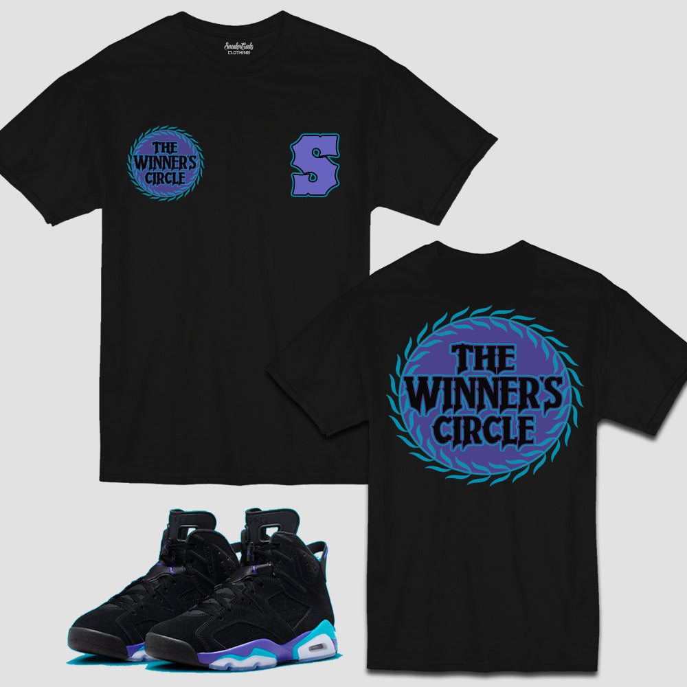 The Winner's Circle T-Shirt to match Retro Jordan 6 Aqua