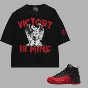 VICTORY IS MINE Cropped T-Shirt to match Retro Jordan 12 Flu Game