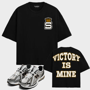 Victory Is Mine Oversized T-Shirt to match New Balance 1906R White Gold