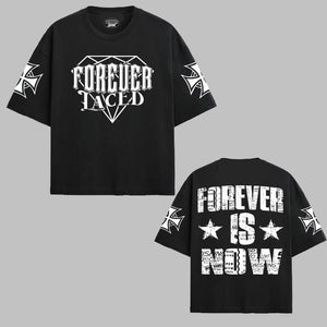 Forever Laced  - Forever Is Now Boxy Premium T-Shirt (Black/White) - In Stock