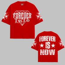 Load image into Gallery viewer, Forever Laced - Forever Is Now Premium Boxy T-Shirt (Red/White) - In Stock
