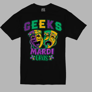 GEEKS Mardi Gras T-Shirt (Black)