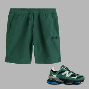 GEEKS Shorts to match New Balance 9060 Team Forest Green sneakers