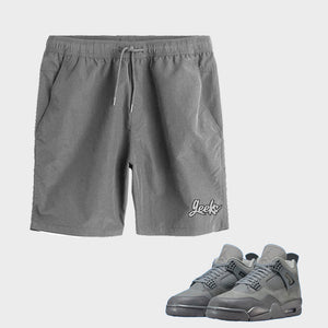 GEEKS Shorts to match Retro Jordan 4 Wet Cement sneakers