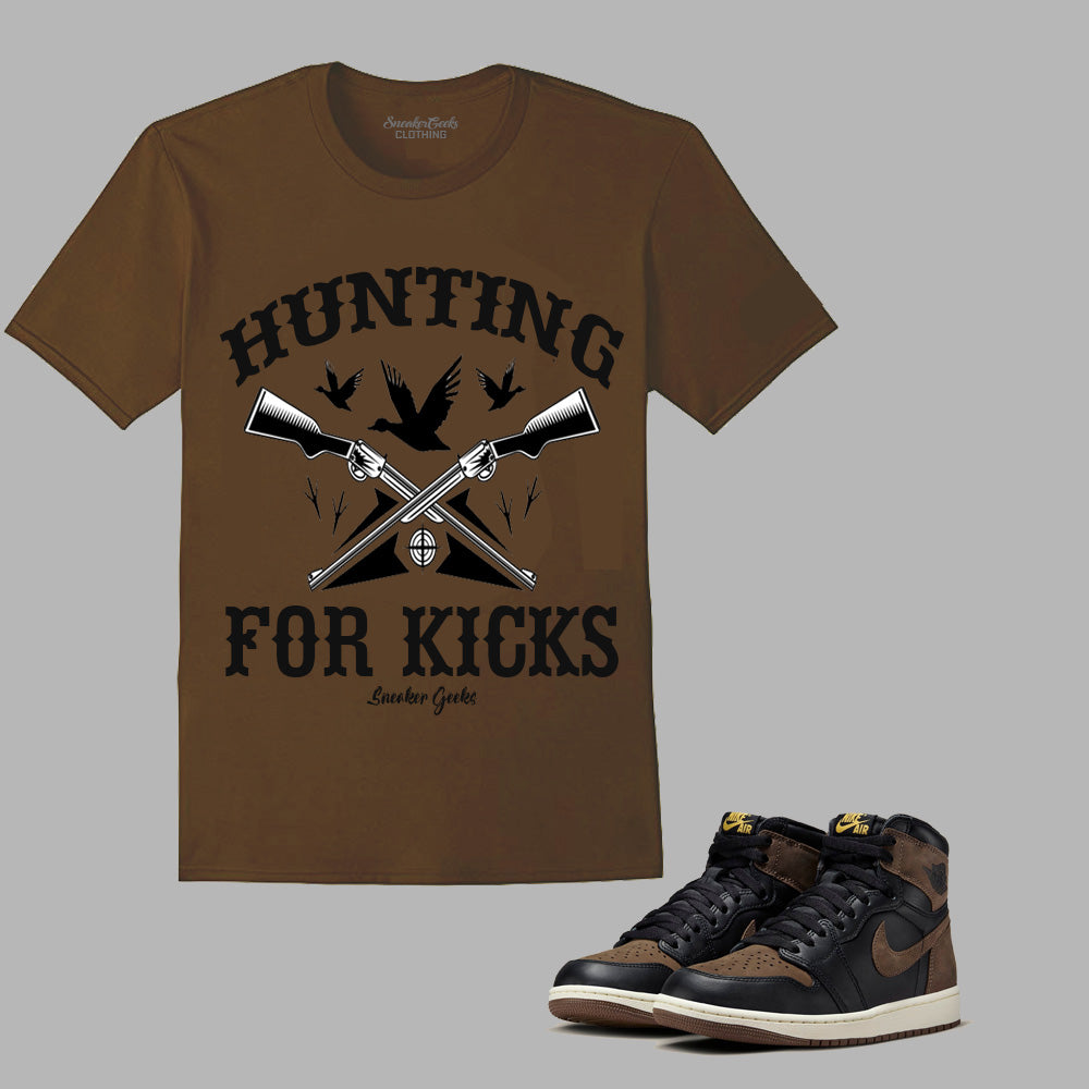 HUNTING FOR KICKS T-Shirt to match Retro Jordan 1 Palomino sneakers