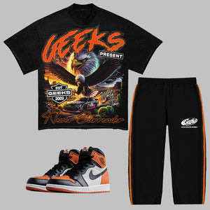 No Surrender Outfit to match Retro Jordan 1 Shattered Backboard sneakers