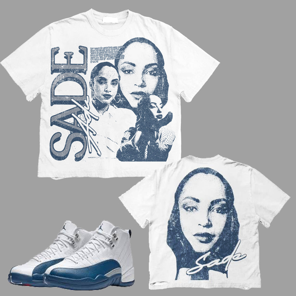 SADE T-Shirt to match Retro Jordan 12 French Blue sneakers