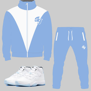 SG Nostalgia Tracksuit to match Retro Jordan 11 Legend sneakers