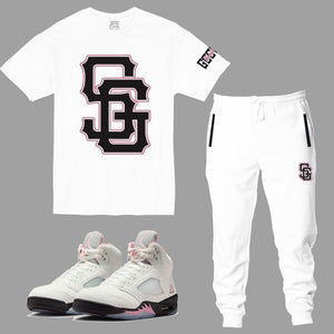 SG GIants Outfit to match Retro Jordan 5 OG 35th Anniversary sneakers