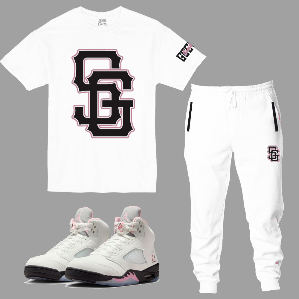 SG GIants Outfit to match Retro Jordan 5 OG 35th Anniversary sneakers
