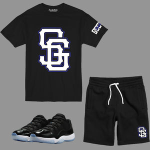 SG Giants Short Set to match Retro Jordan 11 Low Space Jam sneakers