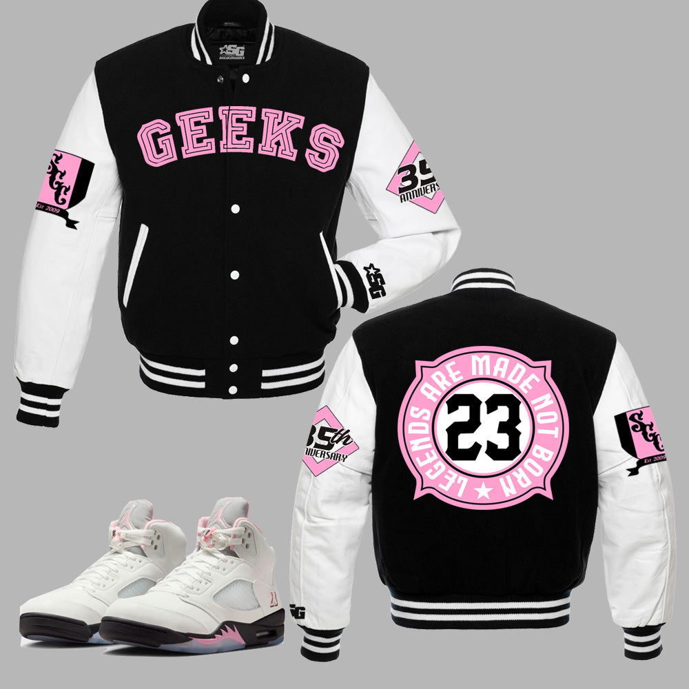 LEGENDS ARE MADE  Varsity Jacket to match Retro Jordan 5 OG 35th Anniversary sneakers