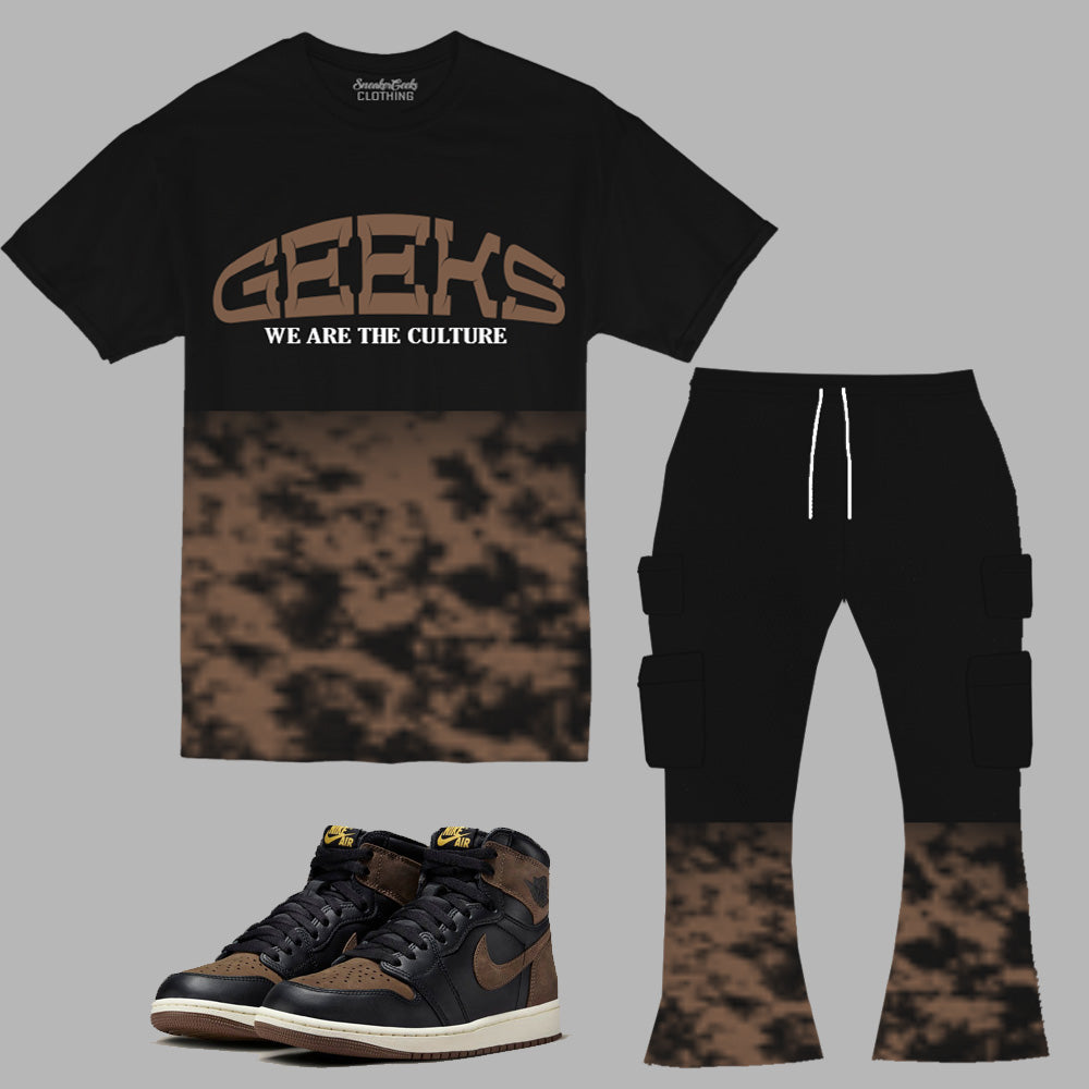 GEEKS Outfit to match Retro Jordan 1 Palomino sneakers