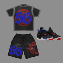 Load image into Gallery viewer, We Are The Culture Sun Faded Short Set to match Retro Jordan 4 Rare Air sneakers
