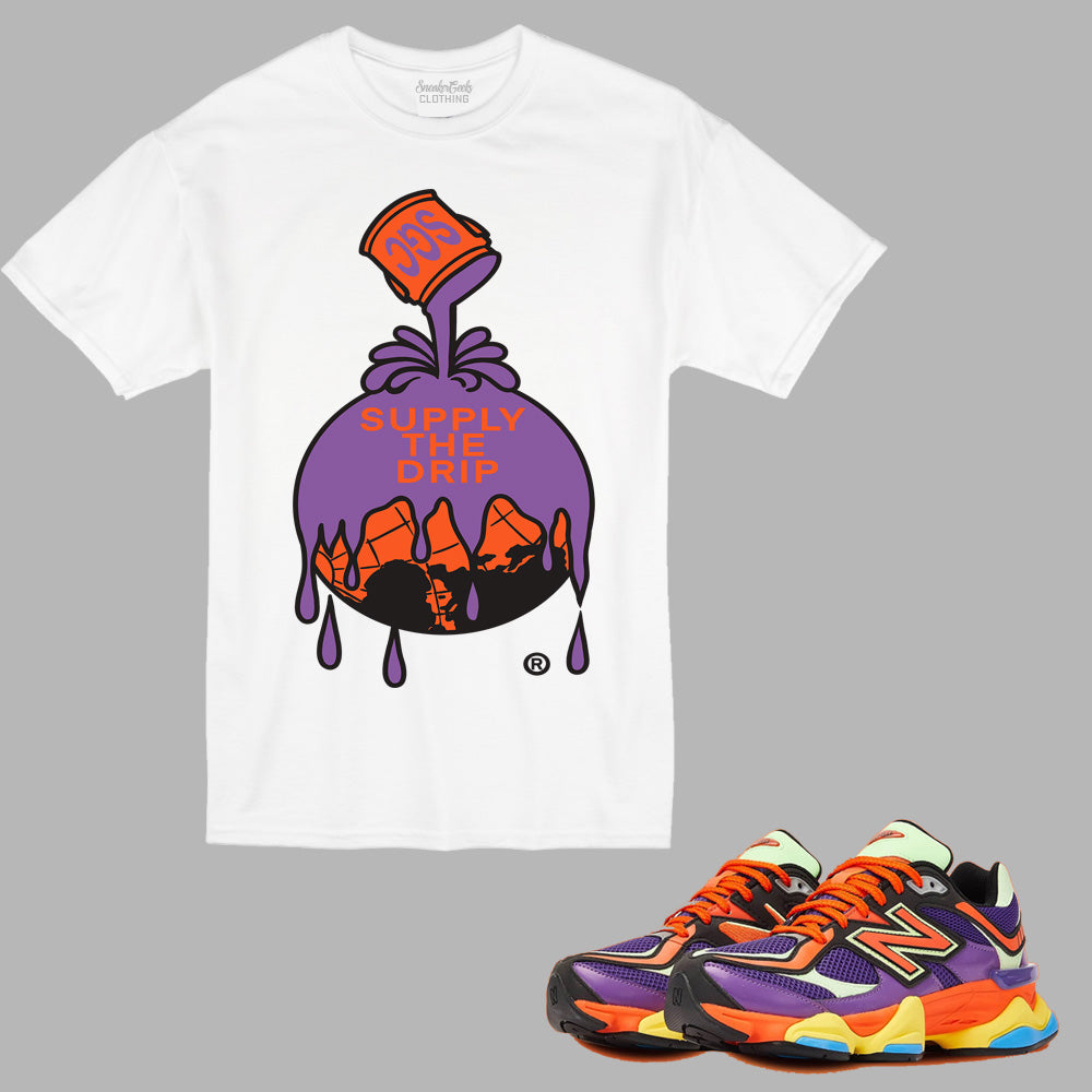 Supply The Drip T-Shirt to match New Balance 9060 Prism Purple