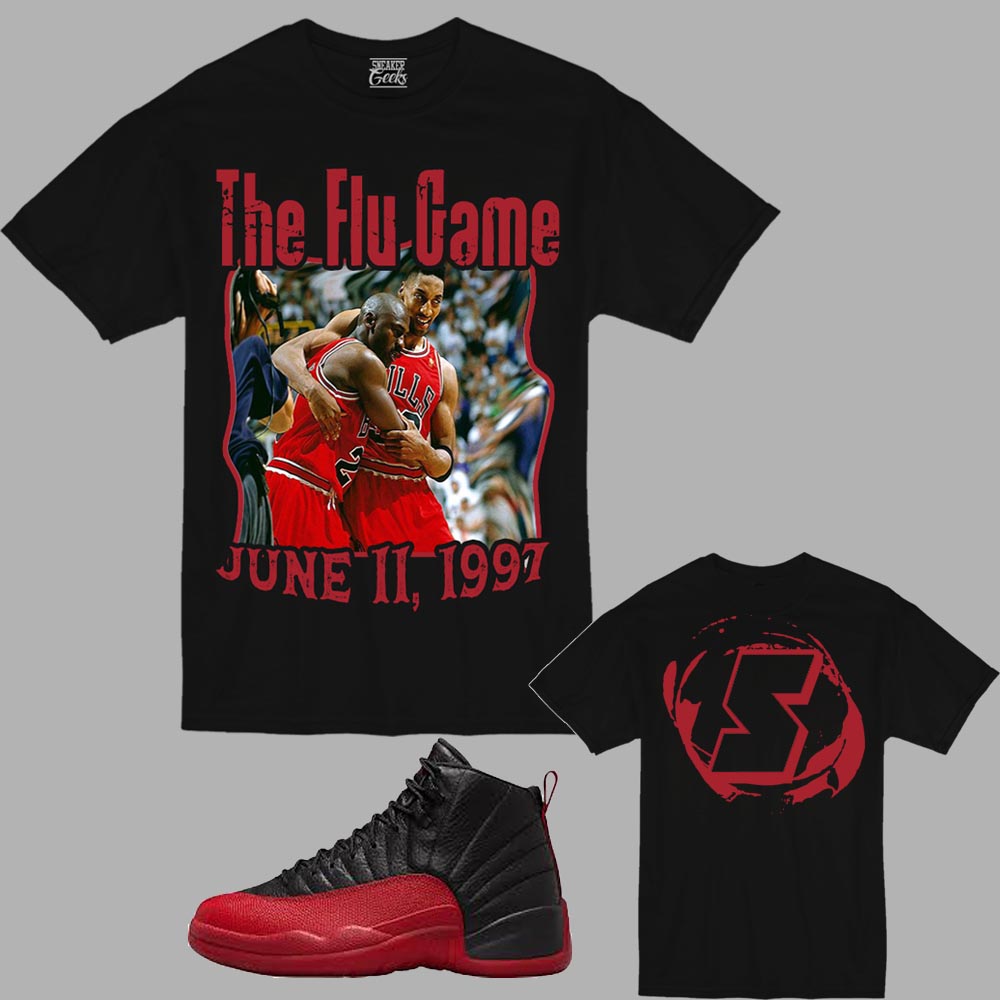 The Flu Game T-Shirt to match Retro Jordan 12 Flu Game sneakers