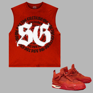 SG We Are The Culture Sleeveless T-Shirt to match Retro Jordan 4 Nigel Sylvester sneakers