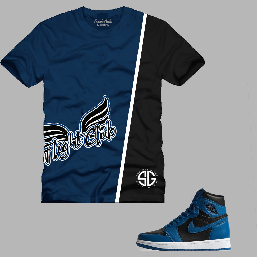 Flight Club T-Shirt to match Retro Jordan 1 Dark Marina Blue
