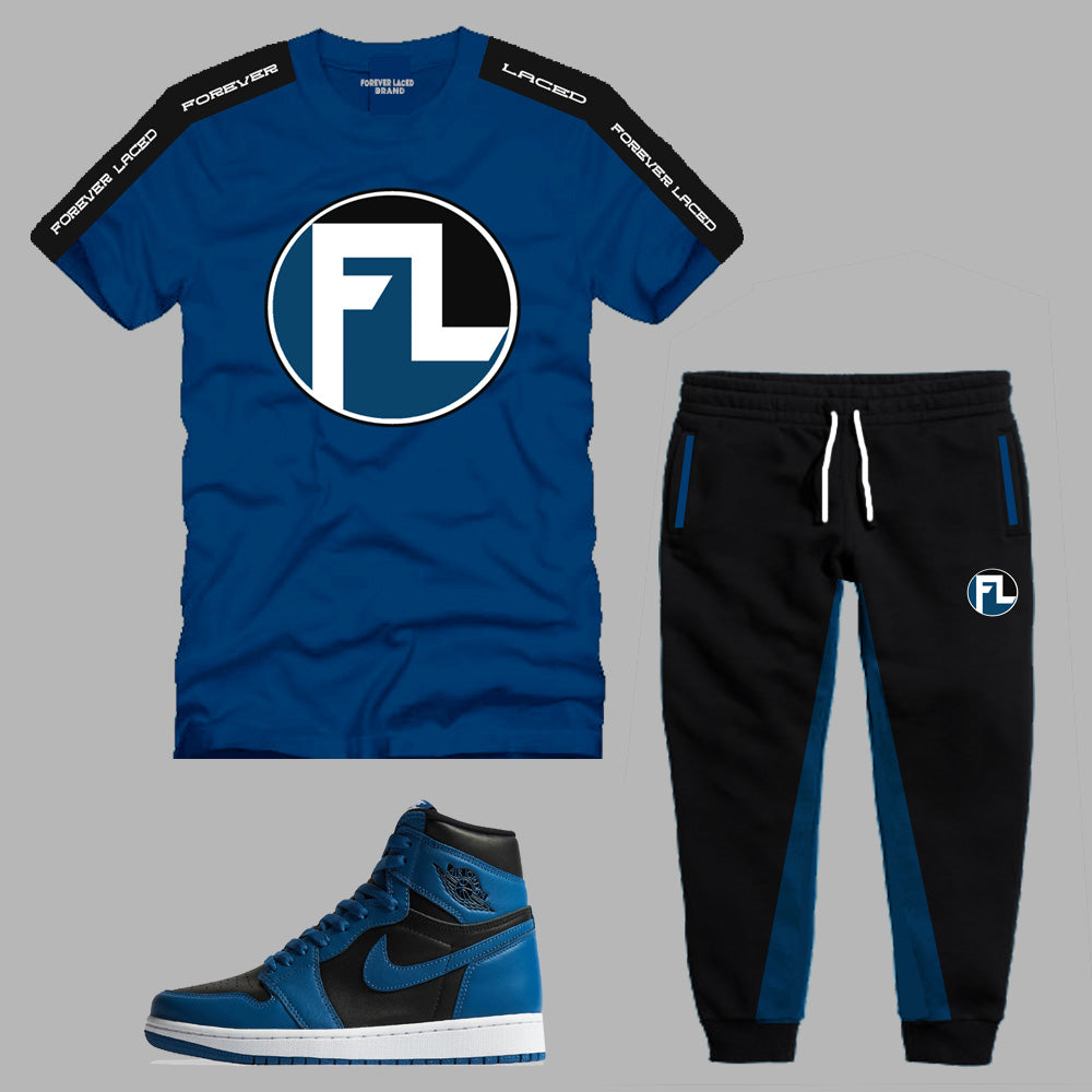 Forever Laced Outfit to match Retro Jordan 1 Dark Marina Blue