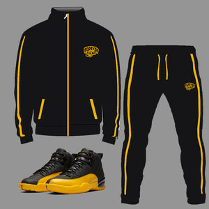 Forever Laced Tracksuit to match Retro Jordan 12 University Gold