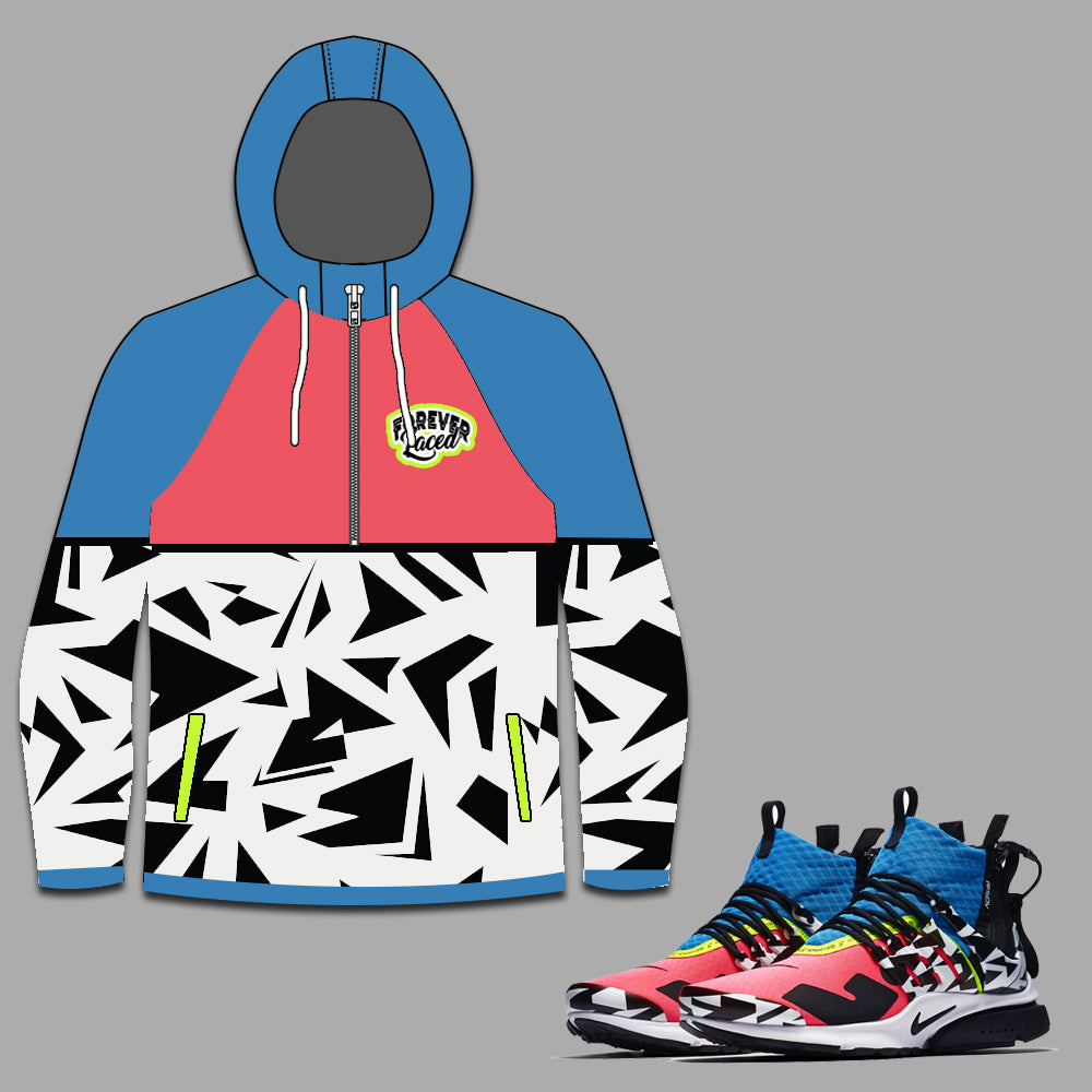 Forever Laced Xtreme Windbreaker To match Nike Presto Acronym Racer Pink