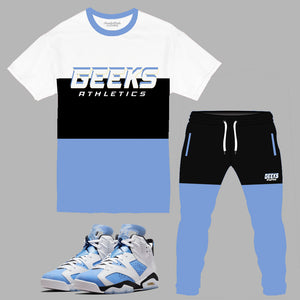 GEEKS Athletics Outfit to match Retro Jordan 6 UNC