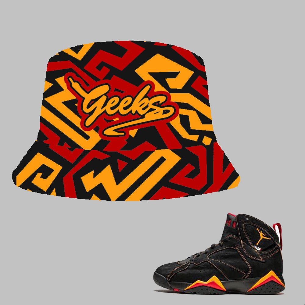 GEEKS Bucket Hat to match Retro Jordan 6 Citrus