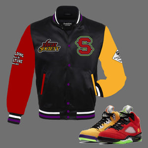 High Society Satin Jacket to match the Retro Jordan 5 What The