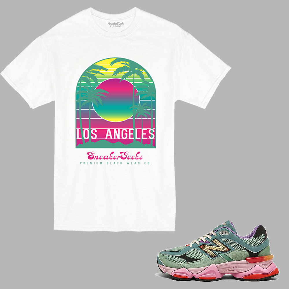 SneakerGeeks L A t-shirt to match New Balance 9060 sneakers