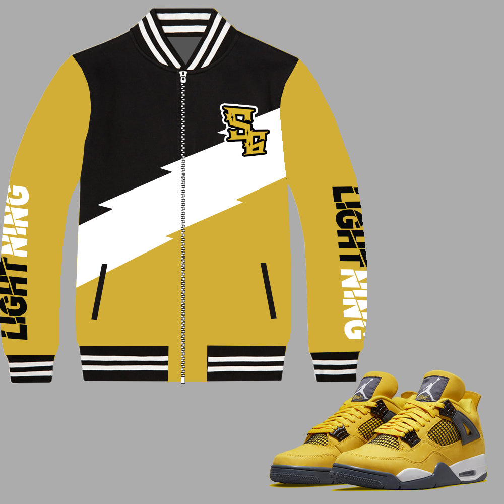 SG Lightning Bomber Jacket to match Retro Jordan 4 Lightning - In Stock