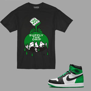 Supply The Drip T-Shirt to match the Retro Jordan 1 Lucky Green sneakers