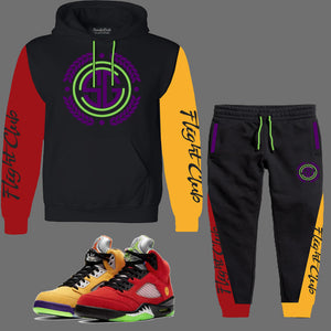 Flight Club Hooded Sweatsuit to match the Retro Jordan 5 What The