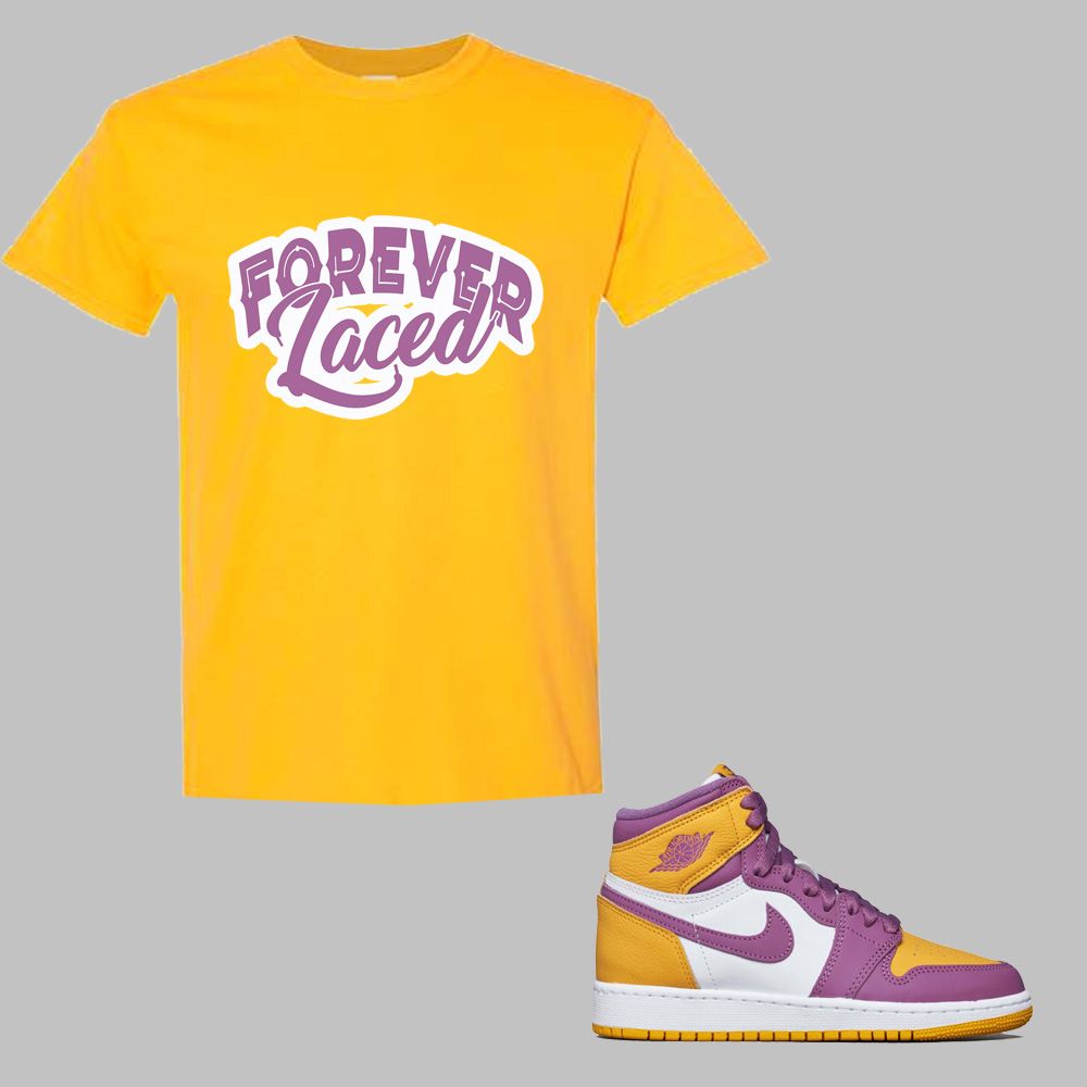 Forever Laced T-Shirt to match Retro Jordan 1 Brotherhood