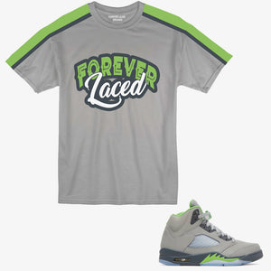 Forever Laced T-Shirt to match Retro Jordan 5 Green Bean