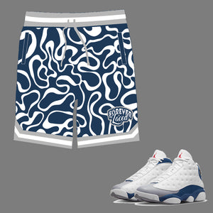Forever Laced Shorts to match Retro Jordan 13 French Blue