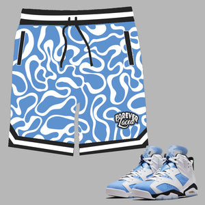 Forever Laced Shorts to match Retro Jordan 6 UNC