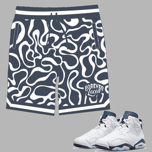 Forever Laced Shorts to match Retro Jordan 6 Midnight Navy
