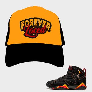Forever Laced Mesh Trucker Hat to match Retro Jordan 6 Citrus