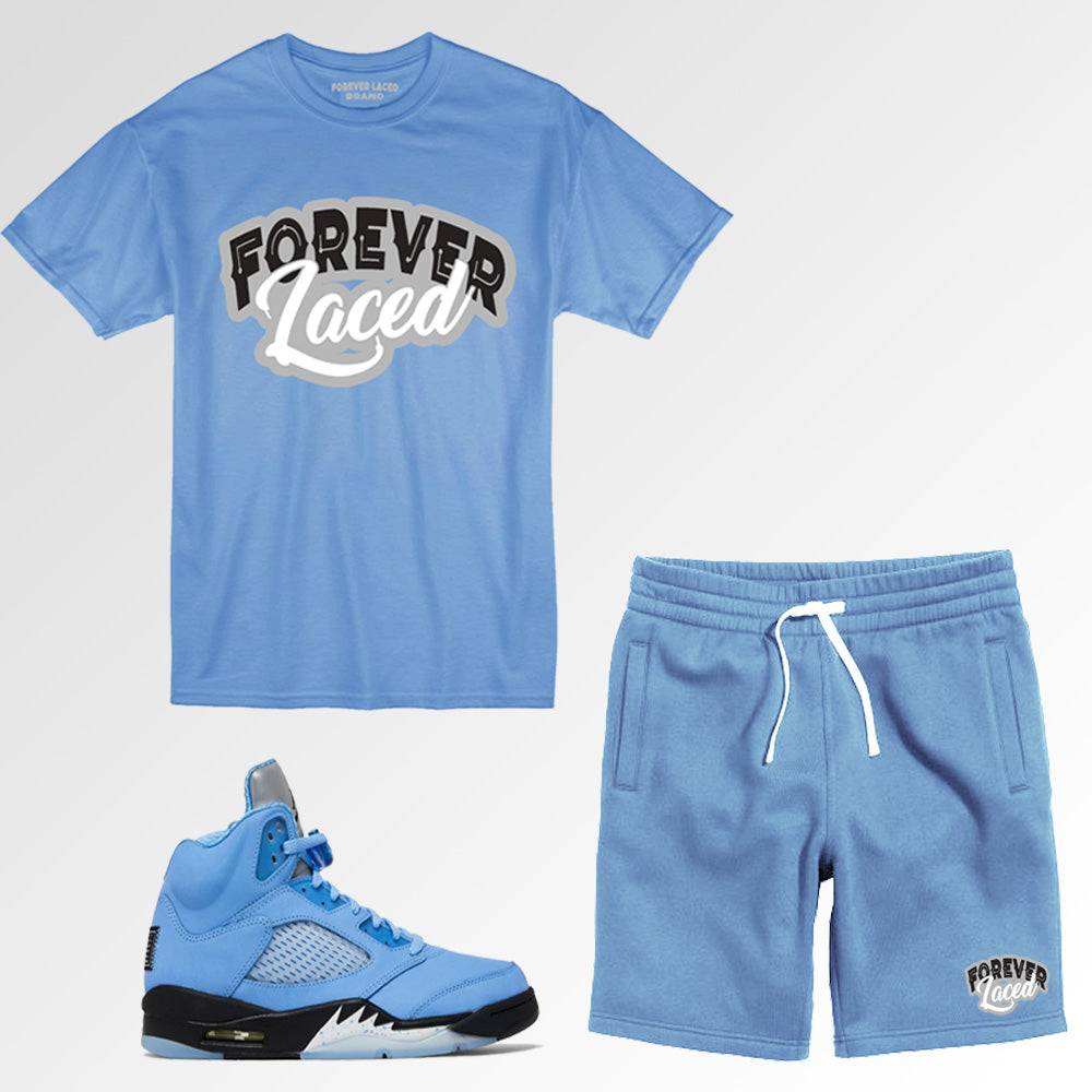 Forever Laced Short Set to match Retro Jordan 5 SE UNC Sneakers – SGC