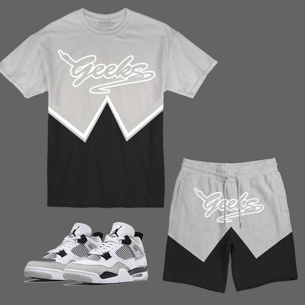 GEEKS Lace Short Set to match the Retro Jordan 4 Military Black
