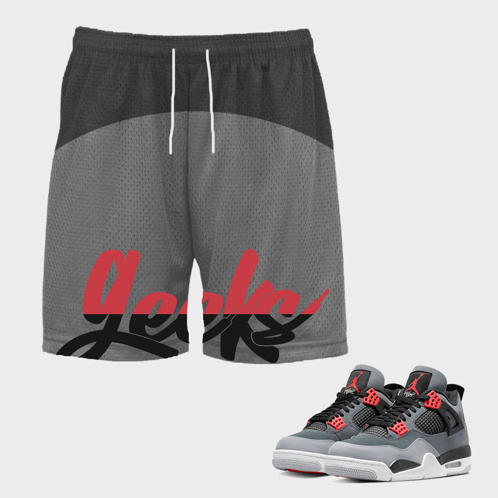 GEEKS Mesh Shorts to match Retro Jordan 4 Infrared